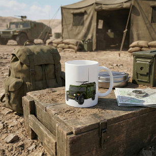 Military Humvee Off-Road Tactical Vehicle Coffee Mug