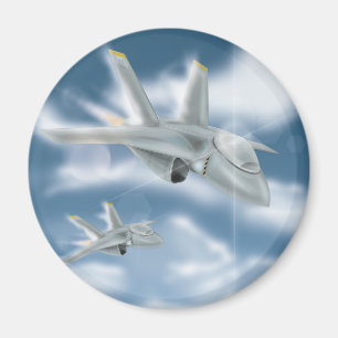 Military Jet Aircraft Magnet