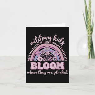 Military Kid Dandelion Bloom Where Theyre Planted Card