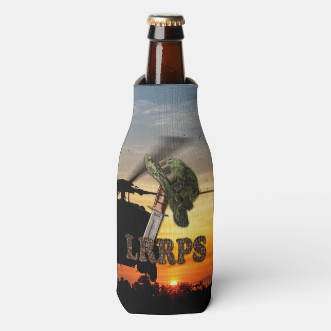 Military LRRPS Air Force Recon Army Marines Navy Bottle Cooler (Bottle Front)
