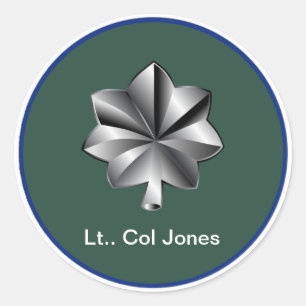 Military  Lt. Colonel Sticker