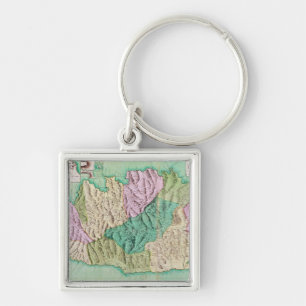 Military map of Corsica, 1768 Keychain