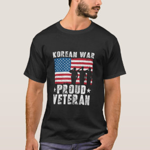 Military Men Women Proud Korean War Veteran  T-Shirt