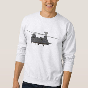 Military MH-47 Chinook Helicopter Sweatshirt