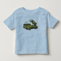 Military missile truck cartoon illustration