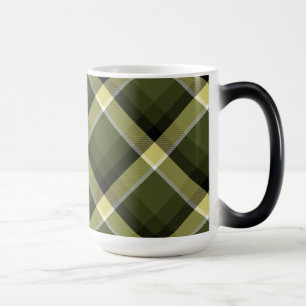 Military Modern Camouflage Plaid Khaki Pattern Magic Mug