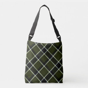  Military Modern Camouflage Tartan Pattern Crossbody Bag