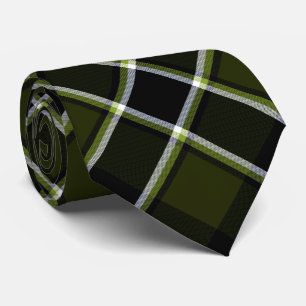 Military Modern Camouflage Tartan Pattern Tie