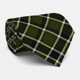 Military Modern Camouflage Tartan Pattern Tie
