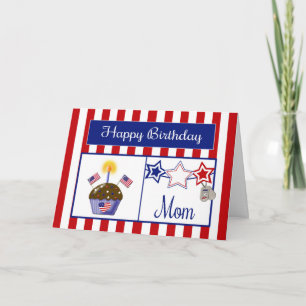 Military Mom Birthday Card
