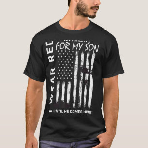 Military Mom Dad I Wear Red On Friday Son Support T-Shirt