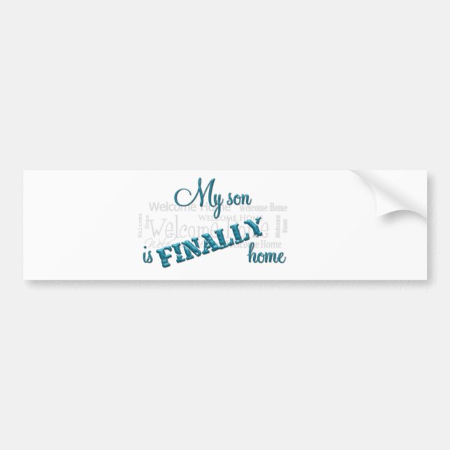 Military Mom-Homecoming bumper sticker (Front)