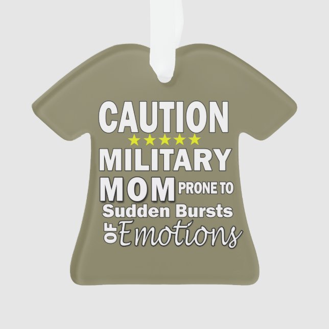 Military Mom Ornament (Front)