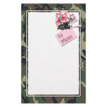 Military Mom Roses Camouflage