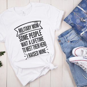 Military Mom some people wait a lifetime to meet Tri-Blend Shirt