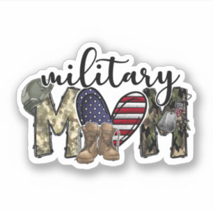 Military Mom Vinyl Sticker