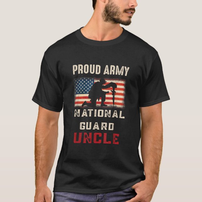 Military National Guard USA Proud Army National Gu T-Shirt (Front)