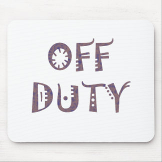 military Off Duty Black white yellow nice grey Mouse Pad
