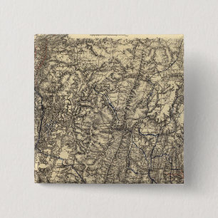 Military Operations of the Atlanta Campaign 2 Inch Square Button