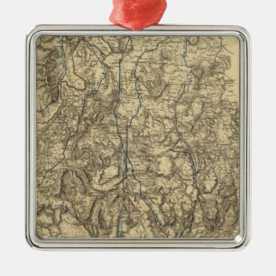 Military Operations of the Atlanta Campaign Metal Ornament