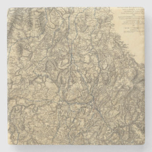 Military Operations of the Atlanta Campaign Stone Coaster