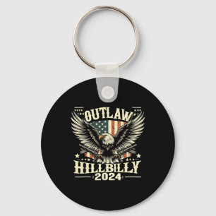 Military Outlaw Hillbilly 2024 Us Election Day Keychain