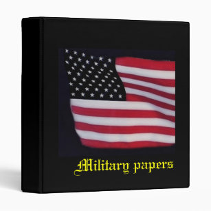 Military papers binder