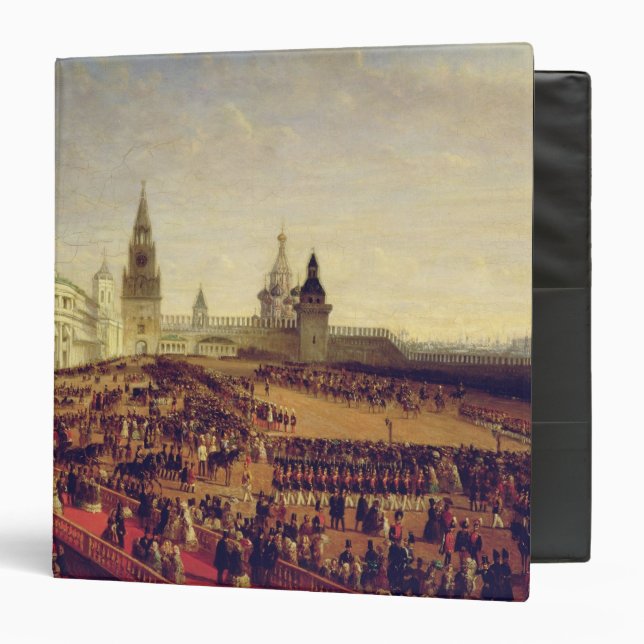 Military parade during Coronation of Alexander Binder (Front/Inside)