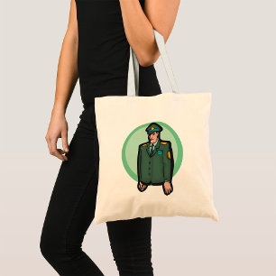 Military Person Tote Bag