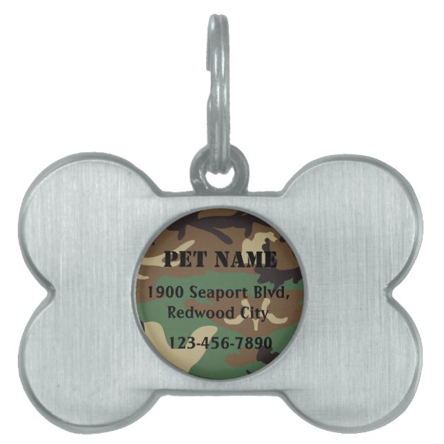 Military Pet Name Tag (Front)