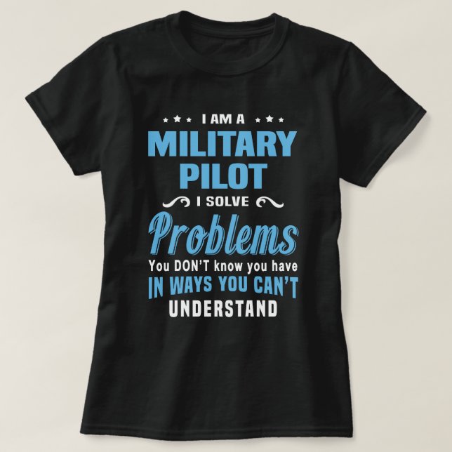 Military Pilot T-Shirt (Design Front)