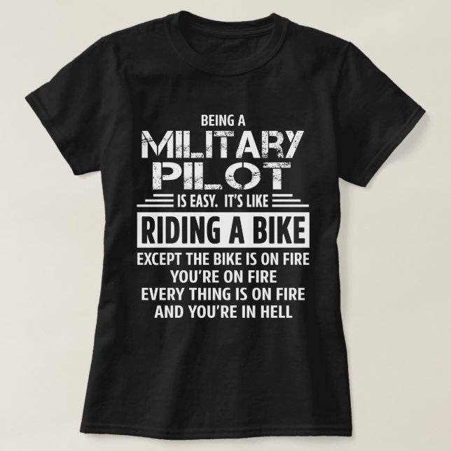 Military Pilot T-Shirt (Design Front)