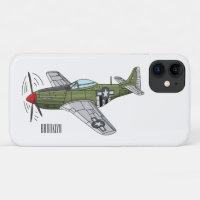 Military plane cartoon illustration