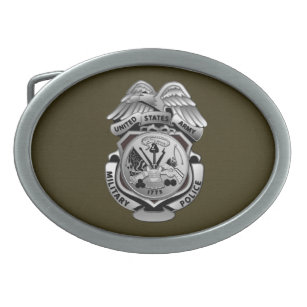 Military Police Badge Belt Buckle