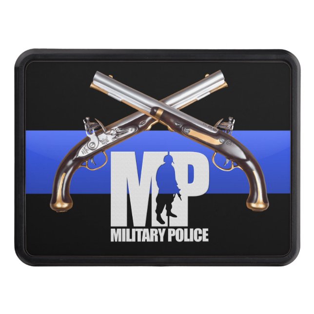 Military Police Crossed Pistols Hitch Cover (Front)