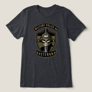 Military Police K9 Veteran Tactical Dog Tri-Blend Shirt