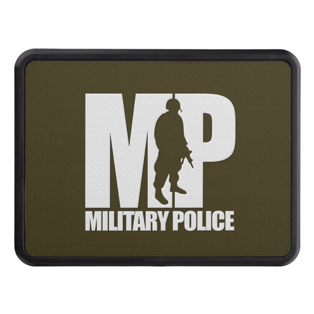 Military Police MP Thin Blue Line Hitch Cover (Front)