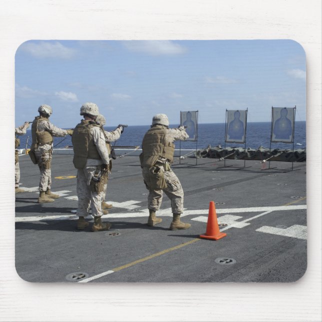 Military policemen train with the Berretta M9 Mouse Pad (Front)