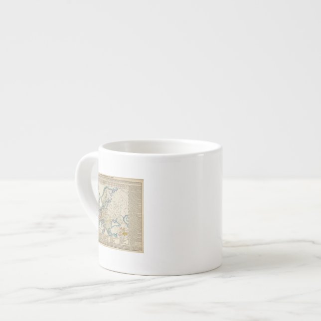 Military Political Map of Europe Espresso Cup (Front Left)