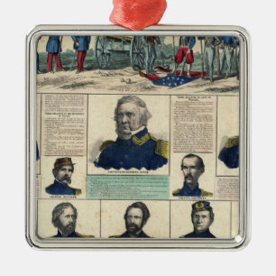 Military Portraits Metal Ornament