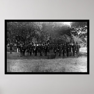 Military Post Band at Fort Monroe, VA 1864 Poster
