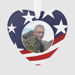 Military Prayer with Photo Ornament