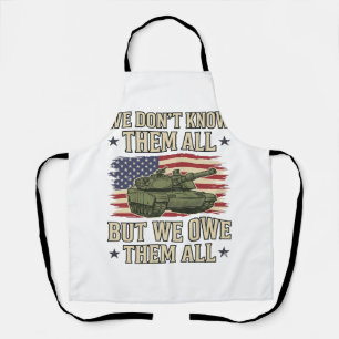 Military Remembrance Tank Patriotic Shirt Design_1 Apron
