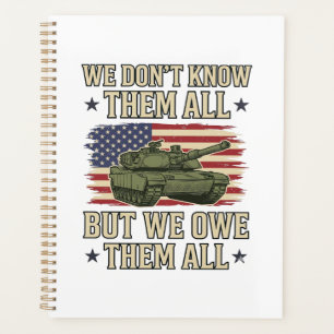 Military Remembrance Tank Patriotic Shirt Design_1 Planner