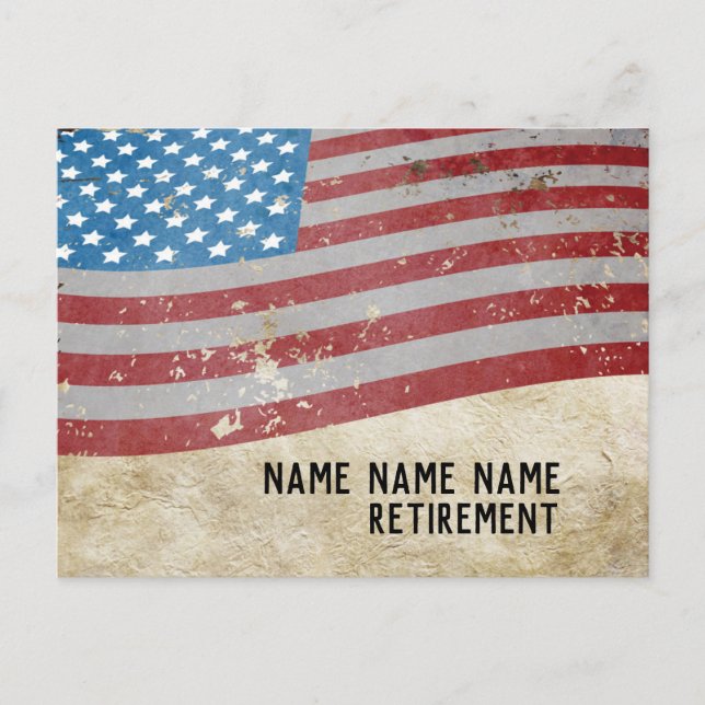 Military Retirement, Army,  retirement party Postcard (Front)