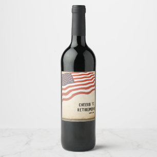 Military Retirement, Army wine label