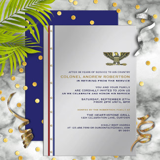 Military Retirement Party Invitation