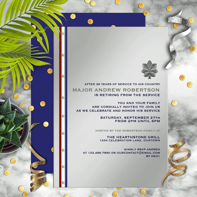 Military Retirement Party Invitation (Creator Uploaded)