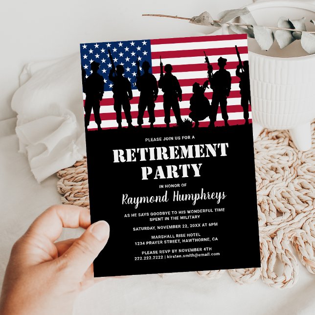 Military Retirement Party Invitation (Creator Uploaded)