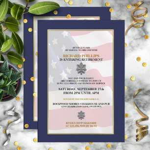 Military Retirement Party Invitations